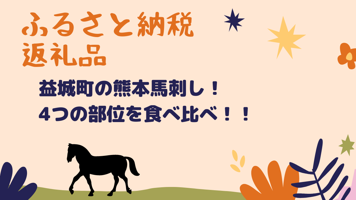 ふるさと納税　返礼品 熊本県益城町 熊本馬刺し！